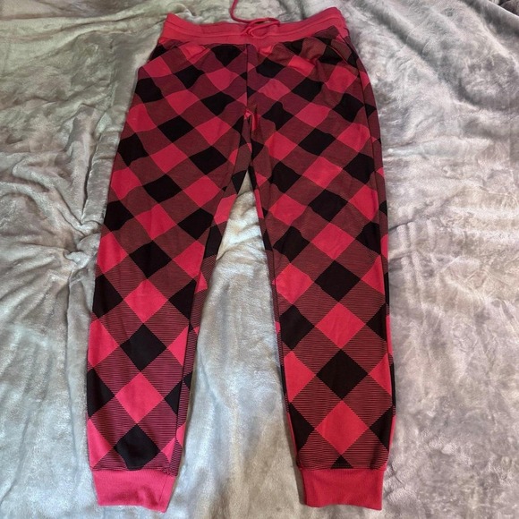 Zoe+Liv Pants - Women's Zoe + Liv Red Buffalo Plaid Check Joggers NWOT